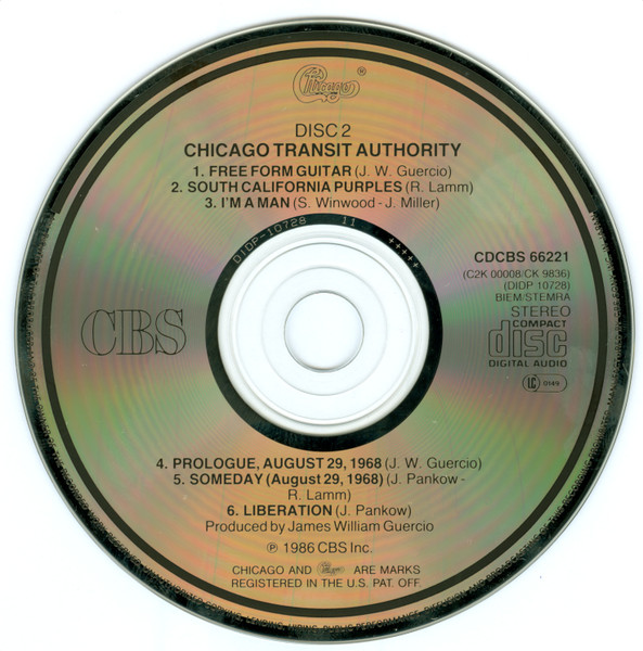 The Chicago Transit Authority - 2er-CD Disc 2 Placeholder image