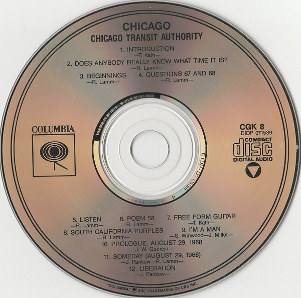 The Chicago Transit Authority - CD-Disc Placeholder image