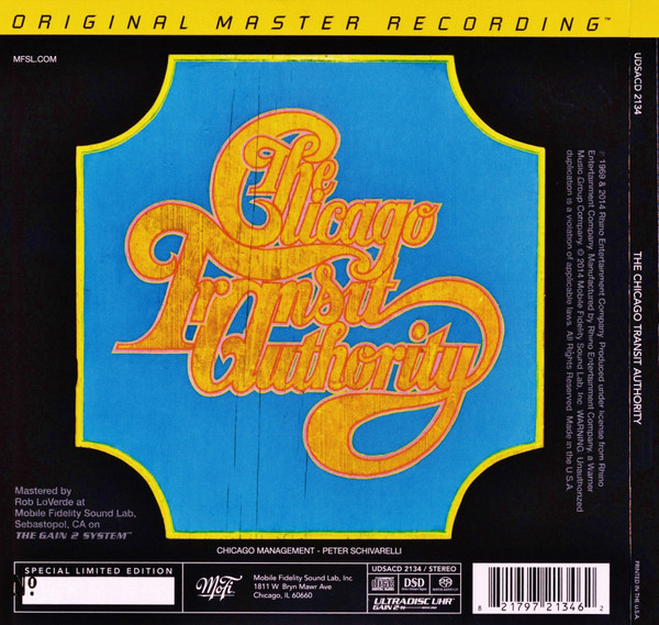 The Chicago Transit Authority - MSFL_CD Inlay Rückseite Placeholder image