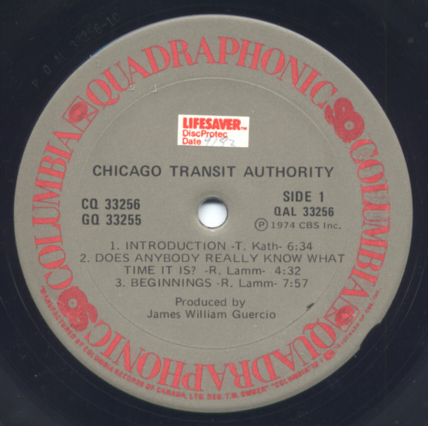 The Chicago Transit Authority - Vinyl-Quadro-Label Seite 1 Placeholder image