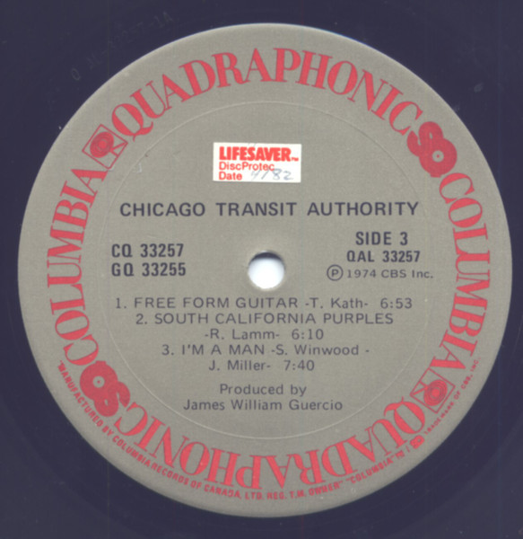The Chicago Transit Authority - Vinyl-Quadro-Label Seite 3 Placeholder image