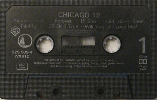 Chicago 18 - Cassette - Gehäuse, Seite 1 Placeholder image