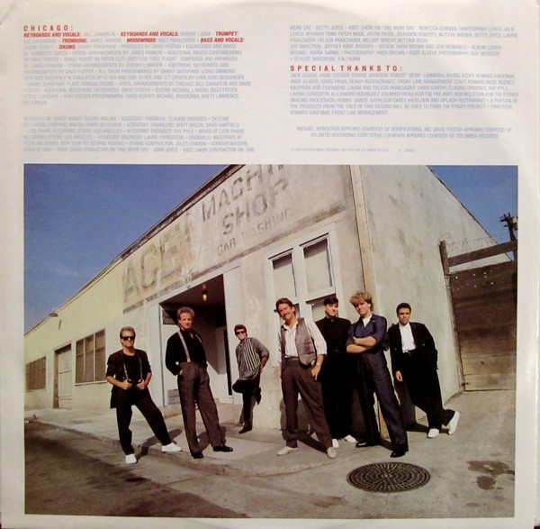 Chicago 18 - LP-Hülle, Rückseite Placeholder image
