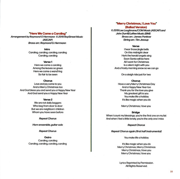 Chicago Christmas 2019, CD-Booklet, Seite 10 Placeholder image