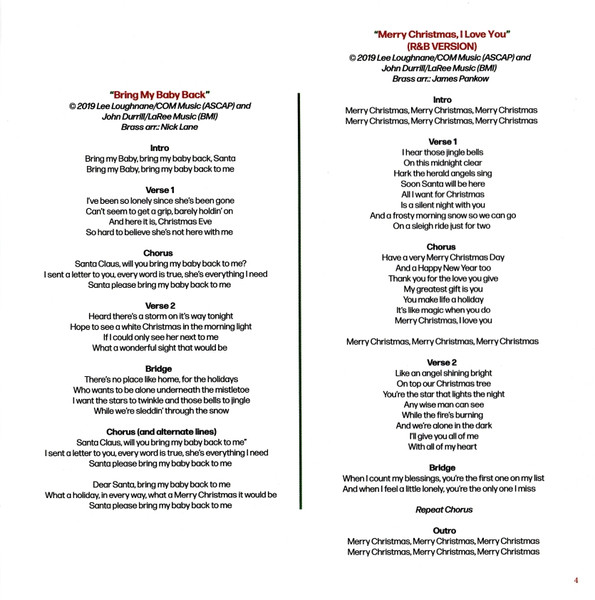 Chicago Christmas 2019, CD-Booklet, Seite 4 Placeholder image