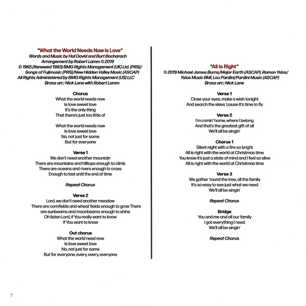Chicago Christmas 2019, CD-Booklet, Seite 7 Placeholder image