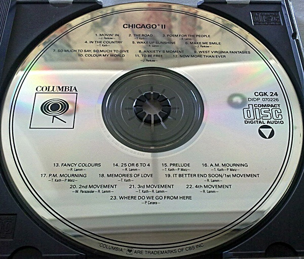 Chicago - CBS-CD-Ausgabe - Disc Placeholder image
