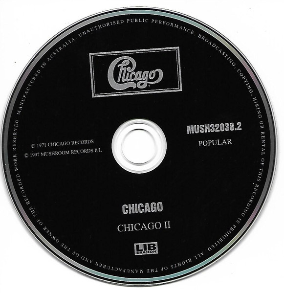 Chicago - Chicago-Records-CD-Ausgabe - Disc Placeholder image