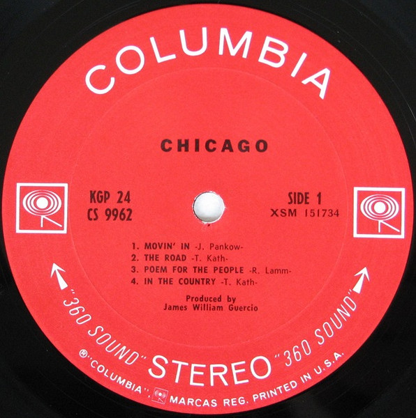 Chicago - Columbia-Vinyl-Label Seite 1 Placeholder image