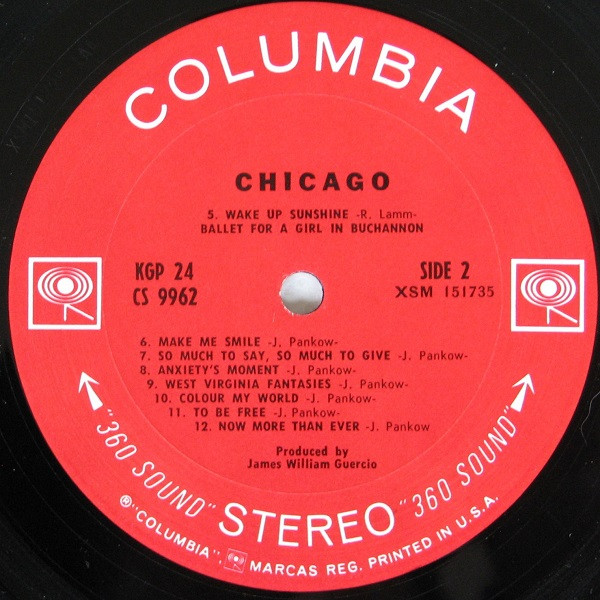 Chicago - Columbia-Vinyl-Label Seite 2 Placeholder image
