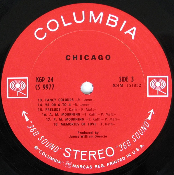 Chicago - Columbia-Vinyl-Label Seite 3 Placeholder image