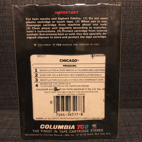 Chicago XIV - Cartridge, Box-Rückseite Placeholder image