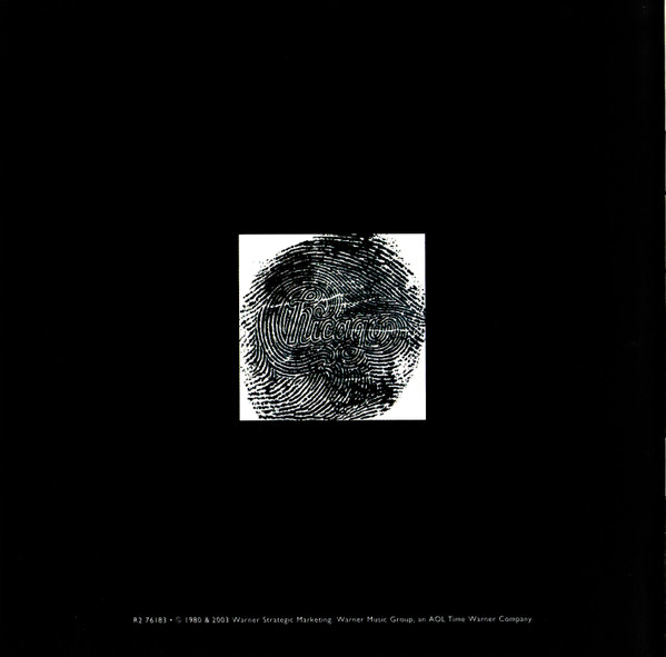 Chicago XIV - Rhino CD-Booklet, Rückseite Placeholder image