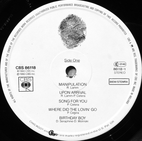 Chicago XIV - LP-Label Seite A Placeholder image